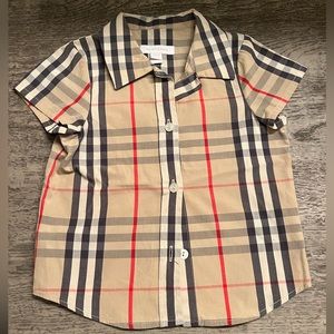 Burberry button down shirt